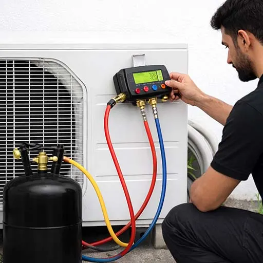 AC gas refill and leak repair service in Delhi