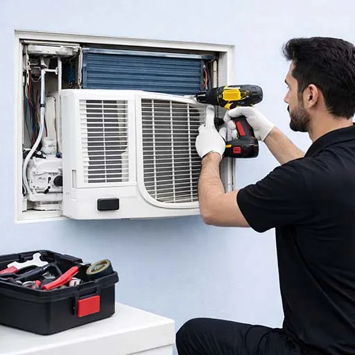AC uninstallation service with safe gas removal