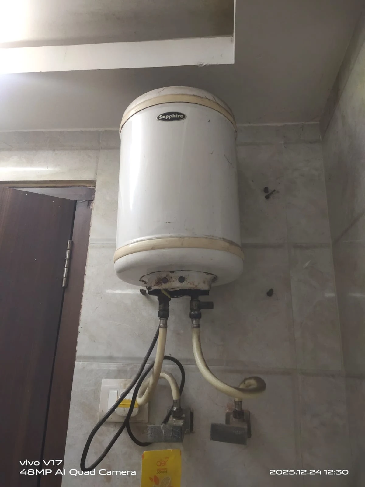 Customer review for geyser installation service